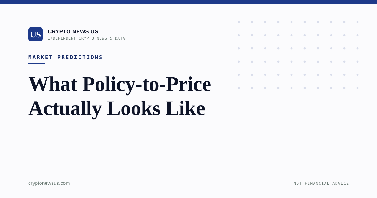 What Policy-to-Price Actually Looks Like