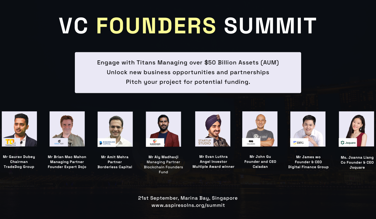 VC Founders Summit to Ignite Innovation and Investment in Singapore.